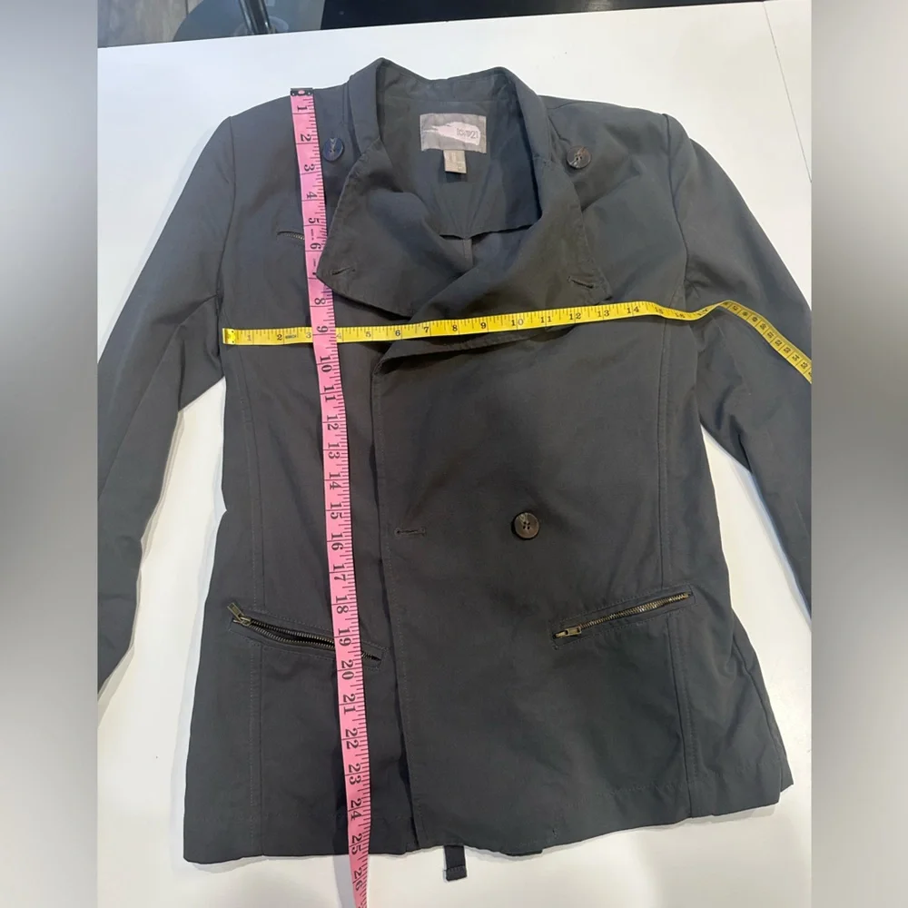 Women's Gray‎ Double-Breasted Jacket